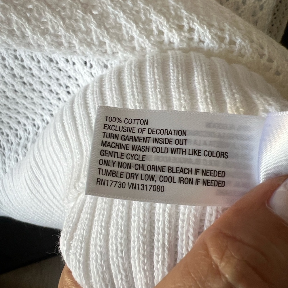 Flag Pullover Medium Sweater Stitched Hooded Ligh… - image 6